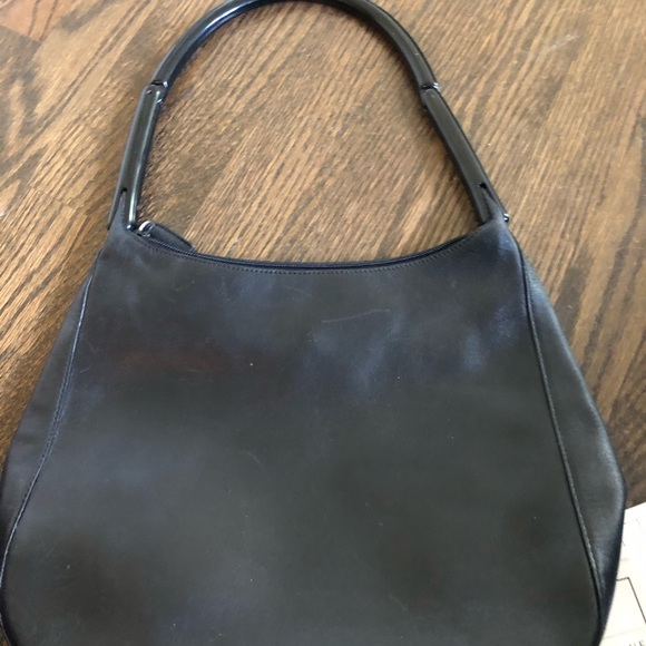 Prada Handbags - Vintage Prada bag, black with bone handle Prada Handbags - Vintage Prada bag, black with bone handle